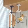 Gancho de cocina 3009 sin perforar para colgar en la pared, para utensilios de cocina, cucharas, cuchillos, gancho giratorio retráctil