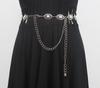 Acessórios de corrente de cintura retrô, decoração de cinto de metal feminino com saia, vestido, corrente, calças, corrente, verão
