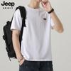Camiseta de Manga Corta Jeep Spirit para Hombre 2025 Nueva de Verano Marca de Moda para Hombre Simple Cuello Redondo Camiseta Interior para Hombre