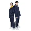Uniformes Escolares para Estudiantes de Primaria y Secundaria, Chaquetas de Invierno, Uniformes de Clase Desmontables Tres en Uno para Estudiantes de Secundaria y Preparatoria, Estilo Campus de Tres Piezas