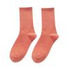Calcetines Deportivos de Color Sólido de Moda para Mujer para Primavera y Otoño, Calcetines Finos de Tubo Medio Estilo Coreano Fluorescentes, Calcetines de Algodón Negros Versátiles Hip-Hop Callejero para Mujer