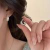 Pendientes Frescos y de Alta Gama de Plata con Diseño de Estrella Calada para Bobina de Mosquito, Pendientes Sencillos, Elegantes y de Moda para Orejas Perforadas sin Pendientes