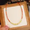 Colar de Pérolas de Água Doce Feminino Material Natural de Sichuan Vermelho do Sul Acessórios de Colar da Moda Design de Jaspe e Cera de Abelha Colar de Alta Qualidade