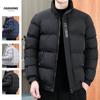 Jaqueta Acolchoada de Algodão Nova Transfronteiriça 2024 Casaco Masculino de Outono e Inverno Trendy Acolchoado de Algodão Masculino Transfronteiriço Espessado Versão Coreana Jaqueta Acolchoada de Algodão Slim Fábrica