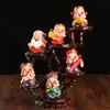 Adornos de Cinco Bendiciones Estante de Exhibición para Oficina Regalos de Apertura de Tienda Decoraciones para Gabinete de Vino en Casa Entrada Buda
