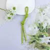 Nuevo Llavero de Cuerda Trenzada de Cuero para Coche Colgante Correa de Muñeca Decoración de Llavero de Coche Colgante para Bolso