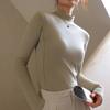 Q [Roupa Feng Color Base Camada Inferior Veludo Micrônico Gola Alta Meia Camisa de Base para Mulheres no Outono e Inverno Top Interno com Manga Longa Forrado com Fleece