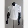 Camiseta tipo polo falsa de dos piezas, manga corta para hombre, nuevo estilo verano 2026, cuello camisero, corte holgado, camiseta de marca de moda estilo "old money"