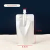 Sacos Descartáveis Espessos de Grau Alimentício com Bico de Sucção para Grãos, Sacos de Embalagem para Arroz, Sacos Transparentes Auto-Sustentáveis com Bico de Sucção para Líquidos de Café, Personalizáveis