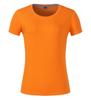 301W Camiseta de Manga Corta con Cuello Redondo de Algodón Siro de 40 Hilos para Mujer, Traje de Grupo con Logo Estampado, Simple, Versátil y Cómodo