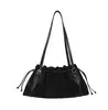 Bolso Tote Plegado Retro para Viajar para Mujer 2025 Invierno Nuevo Estilo Textura de Alta Gama Bolso de Hombro y Axila Casual y Elegante