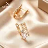 Xuping Brazaletes Rusos Transfronterizos para Oreja, Aros Color Oro de 18K con Incrustaciones de Diamantes, Joyería de Lujo Ligero de Alta Gama al por Mayor para Mujeres