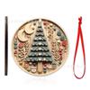Enfeites de Madeira Transfronteiriços Decorações de Natal Etiquetas para Árvore de Natal Artesanato de Feriado Decorações Penduradas de Madeira Presentes de Desenho Animado