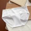 Braguitas de Algodón Puro Antibacteriano con Estampado de Lazo, Cómodas y Transpirables, para Niña Estudiante, Categoría Femenina, Tiro Medio, Entrepierna Extendida