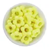 Flor de Acrílico de 19 mm con Agujero Grande, Flor Recortada de Cinco Pétalos, Cuentas Sueltas Hechas a Mano, Material para Pulseras, Accesorios de Joyería DIY
