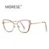 Gafas anti luz azul transfronterizas 3152 doradas armazón óptico calidad TR pasarela original con espejo plano esencial para maquillaje