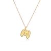 Collar con colgante de 26 letras inglesas chapado en oro y cobre de Aogu, venta transfronteriza, cadena de clavícula personalizada con nicho INS para mujer