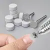Manicure 2025 Nova Mini 10mm Cinza Redonda Esponja Folha de Polimento Ferramenta de Rolamento para Polir Unhas