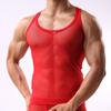 Nueva Camisola de Verano para Hombre para Exportación Chaleco V Sexy Transpirable Deportivo Top de Tubo Ropa con Forro Delgado Mangas Cortas
