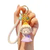 Novos acessórios de resina fofos da Princesa Didi acessórios de cordão de couro colorido chaveiro de carro chaveiro de bolsa atacado