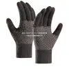Guante de Lana Europeo y Americano Guantes Tejidos para Exteriores con Pantalla Táctil Guantes Protectores Tejidos de Acrílico Rpet Fábrica Personalizada
