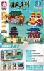 Ciudad de Videojuegos Bloques de Construcción de Partículas Pequeñas Bloques de Ensamblaje Educativos Navideños para Niños y Niñas Regalos de Bloques de Construcción de Papá Noel