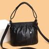 Venta al por mayor transfronteriza Bolso pequeño portátil Bolso de madre de cuero suave casual nuevo para mujer Bolso de hombro cruzado Bolso tipo cubo