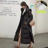 Chamarra de Mujer Larga con Capucha Acolchada de Algodón que Cubre la Rodilla, Abrigo Espeso de Invierno, Abrigo Suelto Extra Largo Acolchado de Algodón, Nuevo Modelo 2025