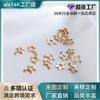 Accesorios Rellenos de Oro de 14K Conservación del Color Estrella Hueca de Cinco Puntas Colgante Pequeño de 6 mm Estrella Pequeña DIY Joyería Mini Colgante Material