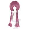 Peluca Fulian Alula Cos de Cardamomo Trenza Esponjosa Rosa Morado Especial