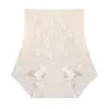 Pantalones Moldeadores de Encaje Talla Grande sin Costuras, Pantalones de Cintura Alta con Control de Abdomen y Levantamiento de Glúteos, Ropa Interior Moldeadora Transpirable de Seda de Hielo Postparto, Faja para la Cintura