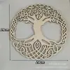 Ornamento de Madeira Colorido Ponto Árvore da Vida para Pendurar diy Corte a Laser Suprimentos para Decoração de Festa