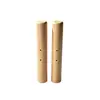 Varilla redonda de madera maciza con agujeros, cilindro de madera de haya pulido liso, mango de madera accesorio para muebles, admite personalización