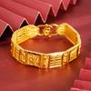 Pulsera Sha Jin Ábaco palabra Fu moda Joker temperamento retro cobre chapado en oro accesorios Yiwu por mucho tiempo no se desvanece venta al por mayor