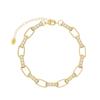 Colección de Pulseras de Diamante de Plata 925 Transfronterizas Europeas y Americanas Que No Se Desvanecen, Oro Real 18K Pulseras Versátiles de Lujo Accesible Venta al por Mayor Ui