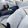 Conjunto de Quatro Peças de Algodão Gaze Dupla Trama Simples Classe A Cobertor de Edredom 100% Algodão Roupa de Cama para Dormitório de Estudante Conjunto de Três Peças Quatro Peças Adequado para Mãe e Bebê