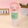 Vaso térmico transfronterizo estilo Owala, acero inoxidable 304, botella de agua deportiva portátil, vaso para beber de doble uso