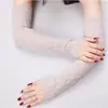 Guantes de Protección Solar de Verano al por Mayor para Fabricantes Mangas de Encaje Helado Mangas para Brazos de Conducción Mangas Falsas Largas Puños Decorativos