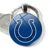 Venda Quente Transfronteiriça NFL Time Pedra Preciosa 32 Logos de Equipe de Futebol Americano NFL Pingente Anel em Relevo Pingente de Chaveiro