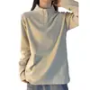 Moletom de veludo dupla face estilo americano para homens, camiseta de manga comprida com botões para esportes de outono e inverno, camiseta base com gola alta