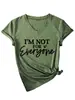 NO soy para todos. Camiseta de Manga Corta con Cuello en V Simple y Versátil para Mujer, Sitio Independiente Europeo y Americano de Ebay, para Exportación