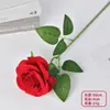 Rosas de Terciopelo Simuladas para Decoraciones de Boda, Flores Artificiales para Arreglos de Boda con Rosas Transfronterizos, Flores Artificiales al por Mayor para el Día de San Valentín