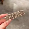 Pinzas para el cabello de pedrería brillante de lujo estilo coreano Dongdaemun Primavera 2026 para mujer, Colección de accesorios para el cabello de la frente