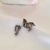 Pendientes de Clip para Hueso de la Oreja para Mujer 2020 Nuevos Pendientes de Borla de Unicornio de Moda Pendientes de Animales Distintivos Coreanos Elegantes Pendientes de Celebridad de Internet