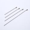 En Stock Cadena de Cuentas Onduladas Redondas de 1.5/2.4mm Cadena para Llavero DIY Cadena de Etiqueta Hierro Niquelado Color Níquel Cadena de Extensión para Joyería Venta al por Mayor