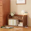 Estantería de escritorio estante de almacenamiento multicapa estante vertical para libros de escritorio en casa estante de almacenamiento de libros vertical para escritorio de estudiante estantería pequeña simple