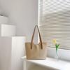 Sacola Simples Elegante Feminina de Grande Capacidade 2023 Nova Moda Outono e Inverno Bolsa Grande Ombro Único Bolsa Grande