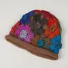 Nuevo Gorro de Ganchillo Hecho a Mano de Color Dopamina para Otoño e Invierno, Gorro Holgado Versátil y Elegante