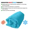 Almohada cuadrada de compresa caliente multifuncional, calentable en microondas, relleno de cuentas de arcilla, almohada tipo chal, almohadilla térmica cálida para cuello, cintura y abdomen