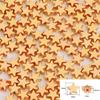 Cuentas espaciadoras de estrella de cinco puntas de plástico chapadas en oro CCB, con forma de flor de amor, para collar, pulsera, pendientes y accesorios de joyería.